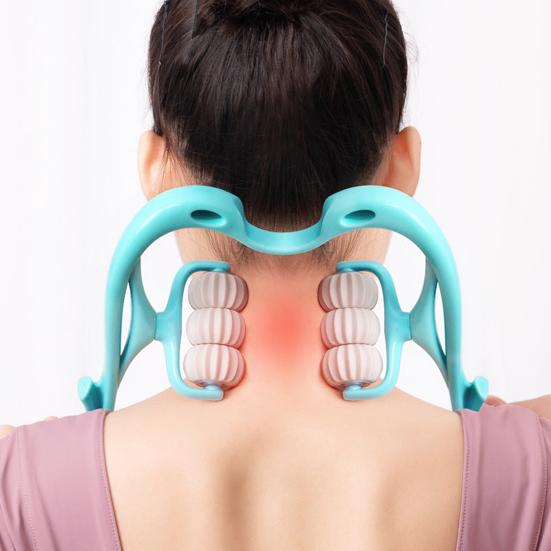 Multifunktionaler Manueller Sechsrad-Nackenmassager – Massage- und Entspannungsroller