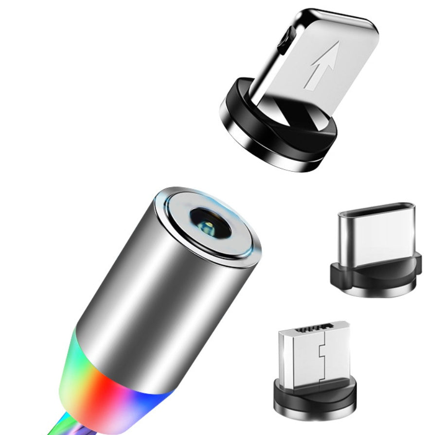 Kompatibel mit Apple – Leuchtendes Magnetisches Datenkabel mit Fließlicht-Effekt