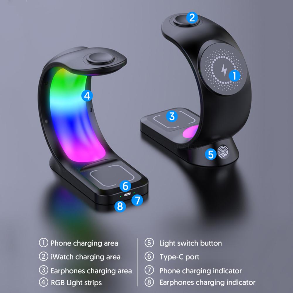 Magnetisches 4-in-1 Wireless Ladegerät