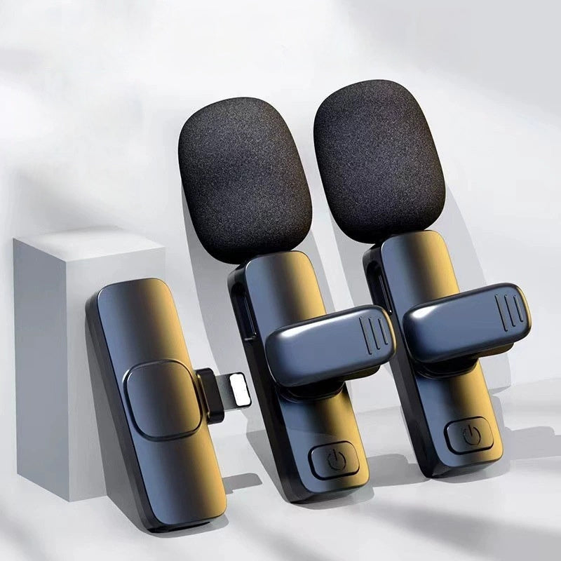 1-zu-2 Kabelloses Ansteckmikrofon – Plug & Play, Geräuschunterdrückung