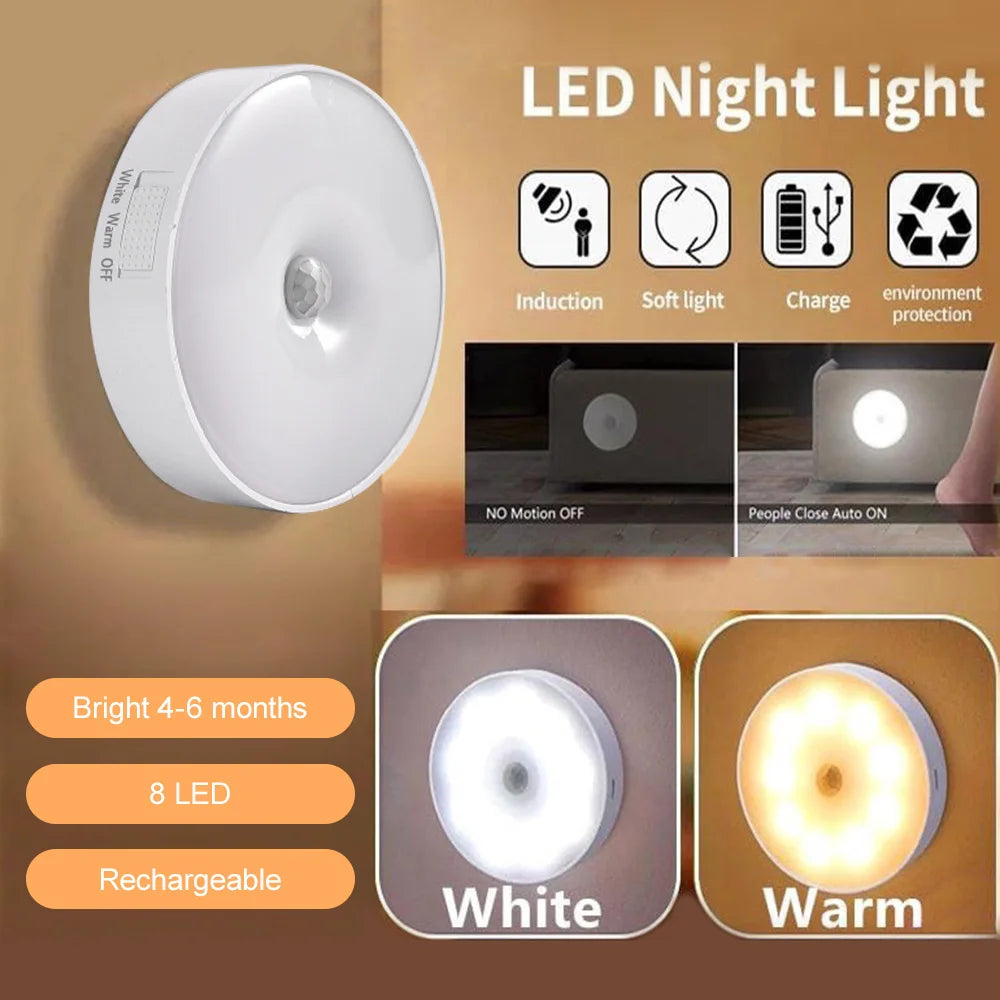 USB-aufladbares LED-Licht mit Bewegungssensor