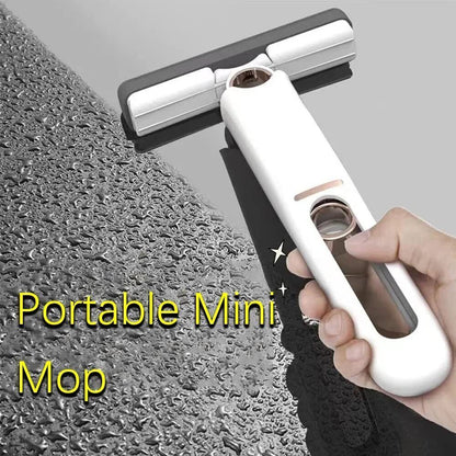 Tragbarer Selbst-Auswring-Mini-Mopp – Multifunktionales Reinigungstool