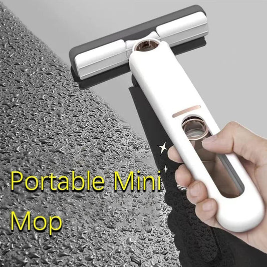 Tragbarer Selbst-Auswring-Mini-Mopp – Multifunktionales Reinigungstool